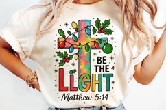 Christian Christmas Cross Sublimation, Jesus Christmas Png Product Image 3