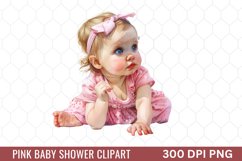 Pink Baby Shower Clipart Product Image 1