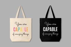 You are capable of amazing things| positive affirmation svg Product Image 4