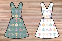 Pastel Daisy Delight Colorful Floral Seamless PNG Pattern Product Image 3