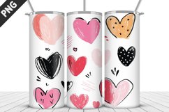 Lovely Hearts Tumbler Design | Valentine&#039;s Day Tumbler Wrap Product Image 3