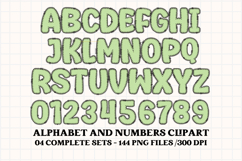 Summer Colors Alphabet clipart, summer colors letters doodle Product Image 4