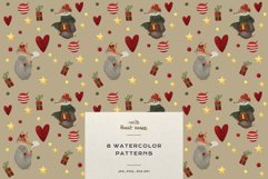 Christmas Patterns Santa Winter Print Digital Paper JPEG Product Image 10