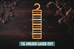 10 Tie Holder Laser Cut SVG, Hanging Tie Rack Templates Product Image 11