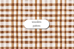 Rustic Hand Painted Plaid Pattern | Neutral Checkered Art Product Image 1
