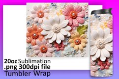 Holiday Joy Unleashed: 3D Christmas Tumbler Wrap Product Image 1