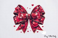 Coquette Valentine Clipart PNG Product Image 1