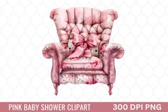 Pink Baby Shower Clipart Product Image 1