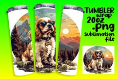 Pup in the Mountains Tumbler Sublimation - 20oz Product Image 1