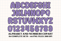 Halloween Alphabet png clipart, halloween letters doodle Product Image 4