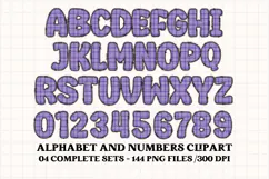 Halloween Alphabet png clipart, halloween letters doodle Product Image 4