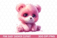 Pink Baby Shower Clipart Product Image 1