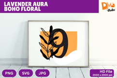 Lavender Aura Boho Floral Monogram Product Image 1