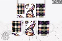 Halloween Gnome Mug Wrap Sublimation - Halloween PNG Product Image 1