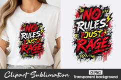 No Rules Just Rage Clipart PNG Product Image 1
