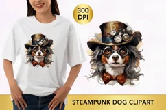 Steampunk dog Clipart, steampunk Animal png Product Image 1