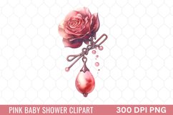 Pink Baby Shower Clipart Product Image 1