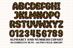 Halloween Alphabet png clipart, halloween letters doodle Product Image 4