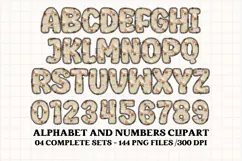 Christmas Alphabet png clipart, christmas letters doodle Product Image 4