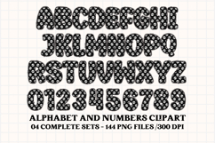 Halloween Alphabet png clipart, halloween letters doodle Product Image 4