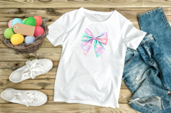 Pastel Cloudy Sky Coquette Bow Clipart Product Image 9