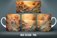 3D Beach Mug Wrap Sublimation Designs|6 Mug Wrap Designs Product Image 4