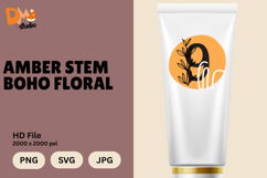 Amber Stem Boho Floral Monogram Product Image 1