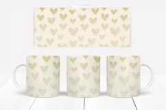 Heart Mug Wraps 10 Colours PNG & JPG Browns Product Image 5
