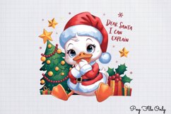 Funny Christmas Duck Sublimation Clipart Bundle PNG Product Image 11