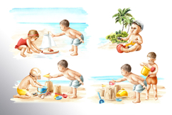 Kids on the beach Product Image 11