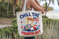 Chill the Fourth Out Goose PNG T-Shirt|4th of July PNG Subli Product Image 10