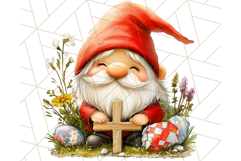 Easter Gnome PNG, Spring Bunny Clipart, Cute Digital Art Product Image 2
