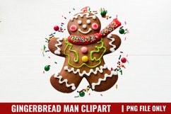Gingerbread Man Clipart PNG Product Image 1