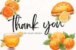 Happy Orange Watercolor 44 Cliparts Collection Product Image 10