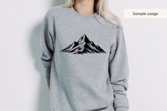 Mountain SVG Bundle - 10 Hand Drawn Mountain Designs Product Image 8