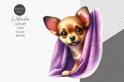Dog clipart, Puppy dog, Peeking dog, Product Image 1