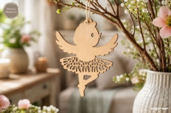 Spring Ballerina Chicken Laser Cut | Glowforge | SVG Product Image 1