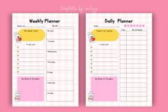Cute Daily and Weekly Planner Canva Template | Editable Product Image 3