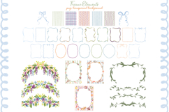 Italian Watercolor Wedding Clipart Set Product Image 9
