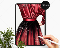 Lux Christmas Girls Clipart Portrait Creator Product Image 8