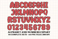 Christmas Alphabet png clipart, christmas letters doodle Product Image 4