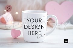 Valentine&#039;s Mug Mockup Bundle, White Coffee Mug Mockup Product Image 5