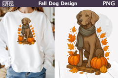 Fall Dogs Clipart | Autumn Puppy Sublimation Bundle Product Image 12