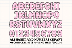 Valentine Alphabet Clip Art, valentines day letters doodle Product Image 4