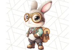 Vintage Steampunk Forest Animal PNG Clipart for Sublimation Product Image 2