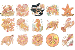 Preppy Flourish Coastal Clipart Product Image 6