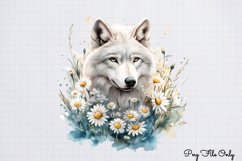 Watercolor Spring Floral Animal Clipart PNG Product Image 1