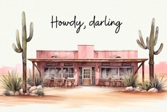 Pastel Western Watercolor Clipart Product Image 10