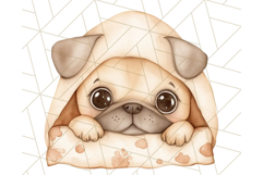 Pug Clipart PNG, Cute Dog Art, Funny Puppy Illustration Png Product Image 2