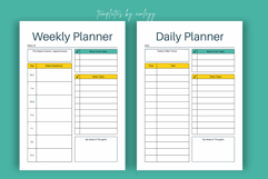 Ultimate Daily &amp; Weekly Planner Template Minimalist Canva Product Image 3